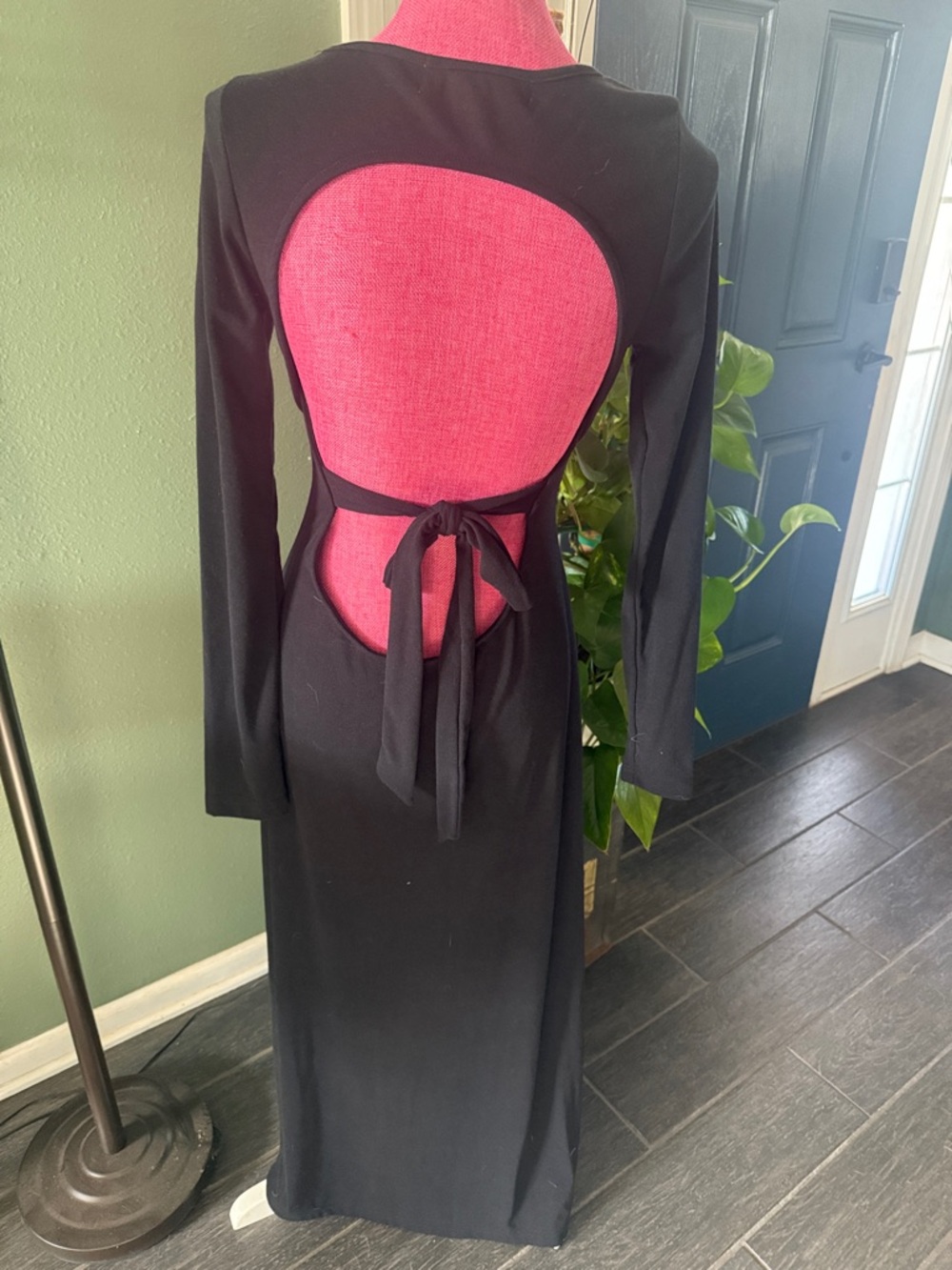 Free People long maxi dress-black - Picture 3 of 3